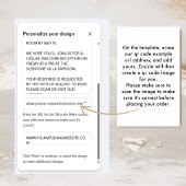 Carte D'accompagnement Détails de mariage chic blanc et or avec code Qr E