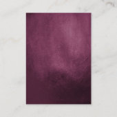 Carte D'accompagnement Détails de mariage Code QR Floral Rose Chaud Viole (Dos)