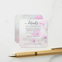Détails de mariage de fleurs roses simples personn