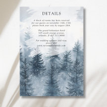 Détails de mariage de forêt de montagne enneigée b