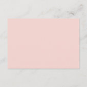 Carte D'accompagnement Détails de mariage d'été avec fleurs élégantes (Dos)