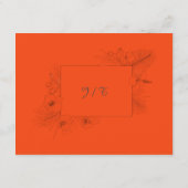 Carte D'accompagnement Détails de mariage d'été bohème sur une plage trop (Dos)