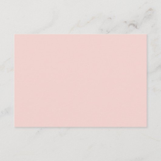 Carte D'accompagnement Détails de mariage d'été floral élégant (Dos)