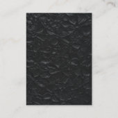 Carte D'accompagnement Détails de mariage élégant noir et blanc  (Dos)