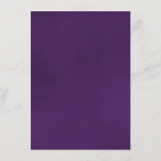 Carte D'accompagnement Détails de mariage élégants avec rose violette réf (Dos)