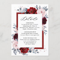 Détails de mariage en Bourgogne Wine Dusty Blue Sl