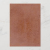 Carte D'accompagnement Détails de mariage en terre cuite et herbe des Pam (Dos)