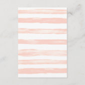 Carte D'accompagnement Détails de mariage Fleurs de pêche et de blush (Dos)