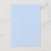 Carte D'accompagnement Détails de mariage floral d'hortensia bleu (Dos)