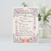 Carte D'accompagnement Détails de mariage indien simple | Élégant (Debout devant)