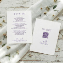 Détails de mariage lavande florale français vintag