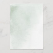 Carte D'accompagnement Détails de mariage minimal au eucalyptus formel no (Dos)