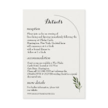 Détails de mariage minimaliste avec arche botaniqu