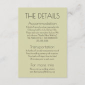 Carte D'accompagnement Détails de mariage moderne boho du désert de cactu (Devant)