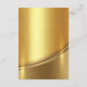 Carte D'accompagnement Détails de mariage noir premium (Dos)