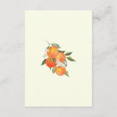 Carte D'accompagnement Détails de mariage orange abstrait bohème (Dos)