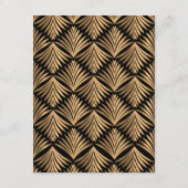 Carte D'accompagnement Détails de mariage rétro Art Déco Gatsby le Magnif (Dos)