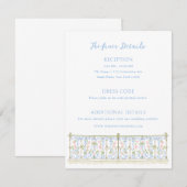 Carte D'accompagnement Détails de mariage Rococo (Devant / Derrière)