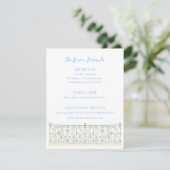 Carte D'accompagnement Détails de mariage Rococo (Debout devant)
