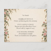 Détails de mariage Rose de conte de fées