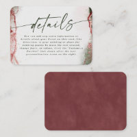 Détails de mariage rose Terra Rosa abstrait modern