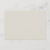 Carte D'accompagnement Détails de mariage simple beige (Dos)