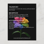 Carte D'accompagnement 🌈 Détails de mariage Technicolor Love (Dos)