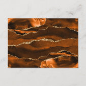 Carte D'accompagnement Détails de mariage vert chasseur Modern Rust Agate (Dos)