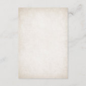 Carte D'accompagnement Détails de Quinceanera (Dos)