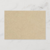 Carte D'accompagnement Détails de réception de mariage floral bohème rust (Dos)