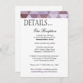 Carte D'accompagnement Détails de réception de triangles géométriques | P (Devant / Derrière)