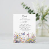 Carte D'accompagnement Détails des prairies Fleurs sauvages Whimsical (Debout devant)