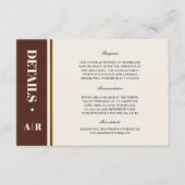 Carte D'accompagnement Détails du cadre doré Abstrait Elegance (Devant)