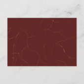 Carte D'accompagnement Détails du cadre doré Abstrait Elegance (Dos)