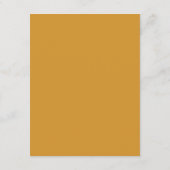 Carte D'accompagnement Détails du code QR de mariage botanique Ambre (Dos)