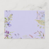 Carte D'accompagnement Détails du fabricant de Fleurs sauvages de la tail (Dos)