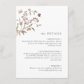 Carte D'accompagnement Détails du Fleur sauvage Boho (Devant)