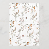 Carte D'accompagnement Détails du Fleur sauvage Boho (Dos)