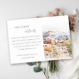 Carte D'accompagnement Détails du mariage à Colorado Springs, Colorado