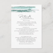 Carte D'accompagnement Détails du Mariage Abstrait Paint Strokes ID886 Tu (Devant)