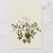 Carte D'accompagnement Détails du Mariage Boho Greenery (Dos)