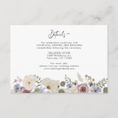 Carte D'accompagnement Détails du Mariage botanique moderne (Devant)