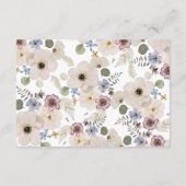 Carte D'accompagnement Détails du Mariage botanique moderne (Dos)