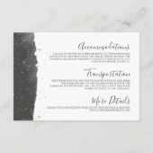 Carte D'accompagnement Détails du Mariage Céleste (Dos)