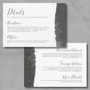 Carte D'accompagnement Détails du Mariage Céleste