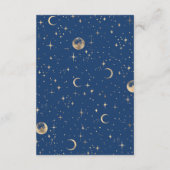 Carte D'accompagnement Détails du Mariage céleste de la nuit étoilée (Dos)