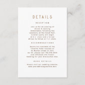 Carte D'accompagnement Détails du Mariage céleste de la nuit étoilée (Devant)