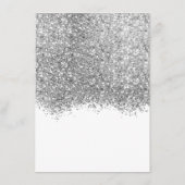 Carte D'accompagnement Détails du Mariage Confetti Parties scintillant bl (Dos)