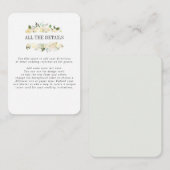 Carte D'accompagnement Détails du MARIAGE Crème et Gris Instructions (Devant / Derrière)