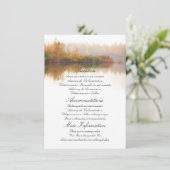 Carte D'accompagnement Détails du mariage de automne (Debout devant)